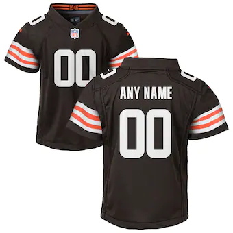 youth nike cleveland browns brown custom game jersey_pi3895